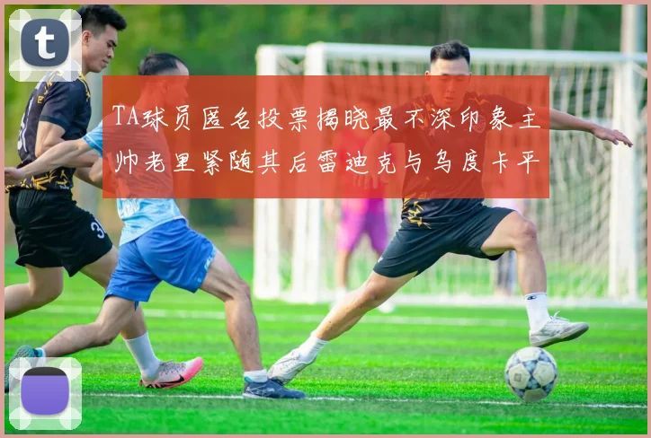 TA球员匿名投票揭晓最不深印象主帅老里紧随其后雷迪克与乌度卡平分秋色